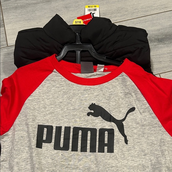 Puma Kids jogger Set - Red and Black - Picture 2 of 4